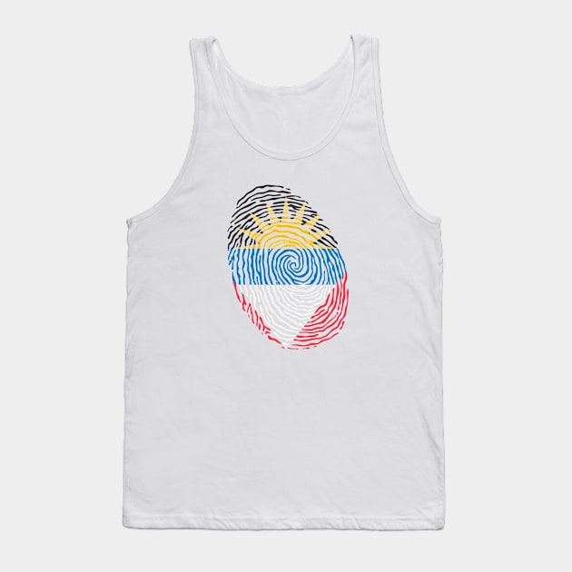 Antigua and Barbuda Fingerprint Tank Top by KindlyHarlot